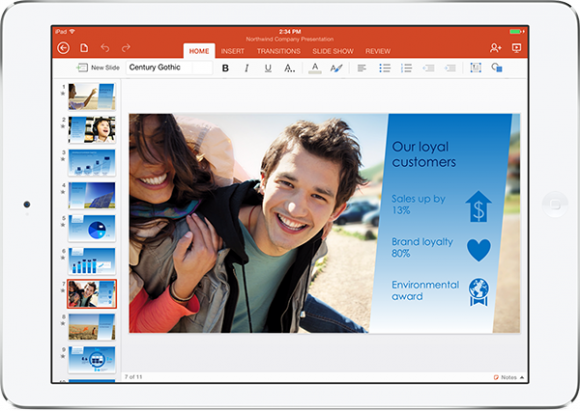 Microsoft Office 365 для iPad