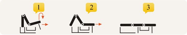 Механизм раскладки дивана «Аккордеон»